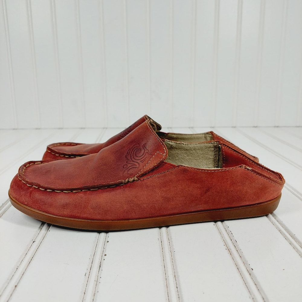 Olukai Nohea Nubuck Wide Slip-On Comfort Loafer Casual Shoes F945